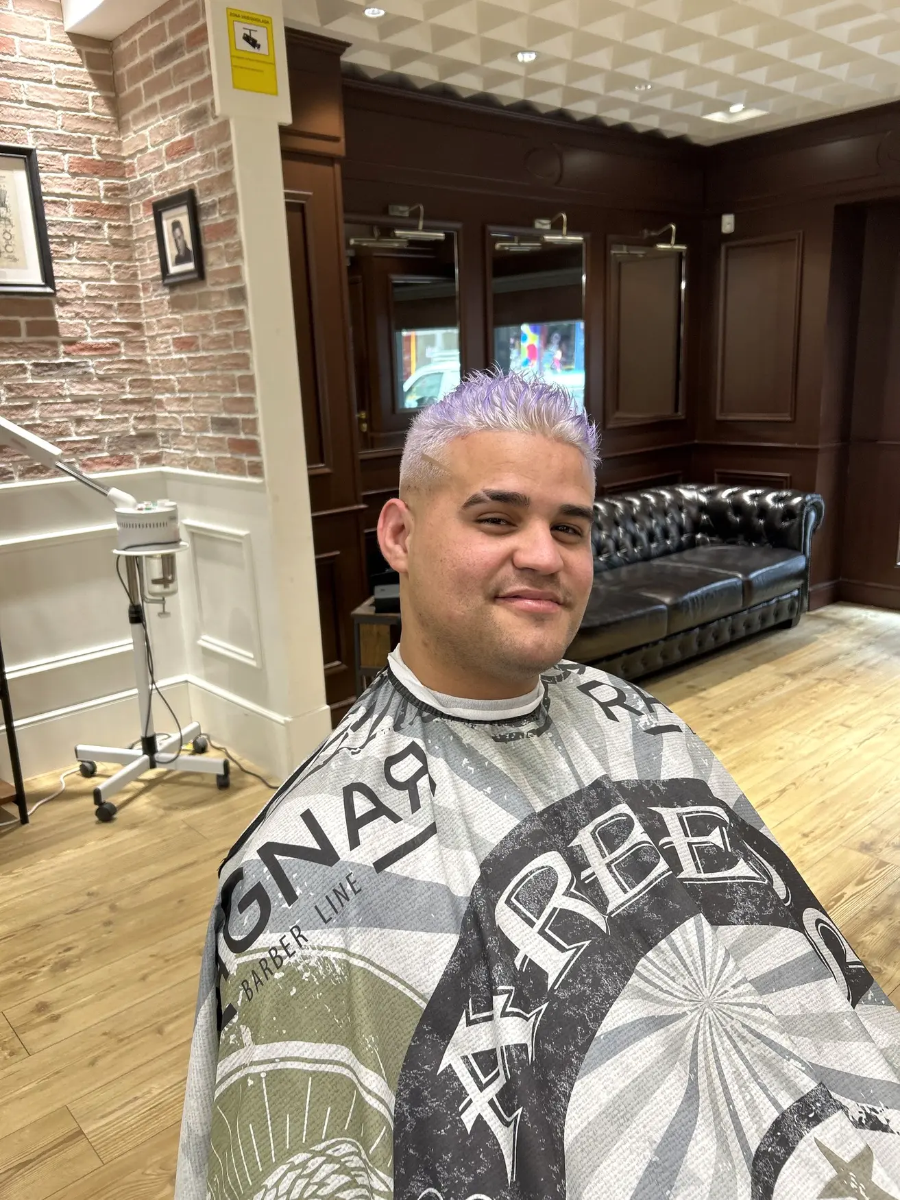 Corte de tijera con textura